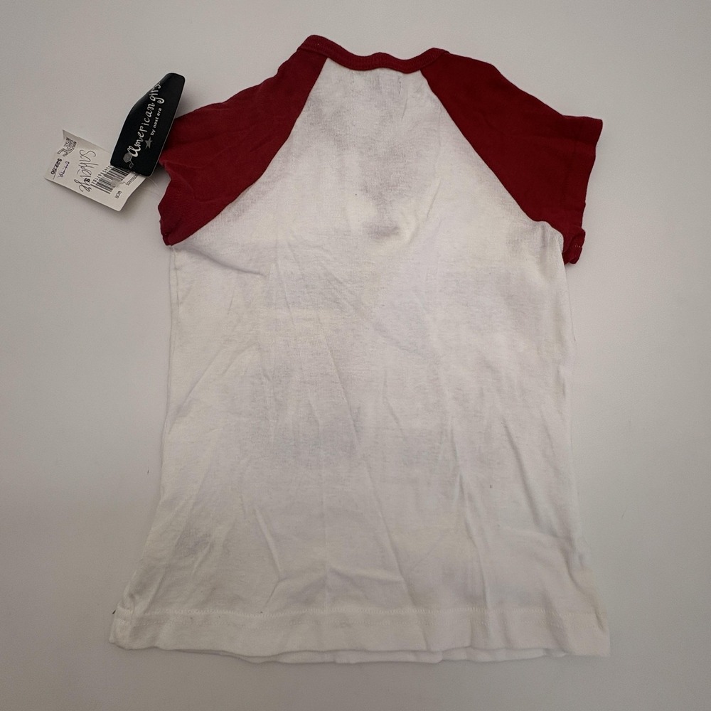 American Girl By Next Era Shirt Girls S White Red New York 25 Jersey Graphic Tee - Picture 7 of 7